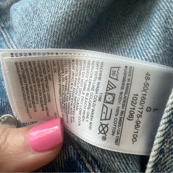 Gap Puff Sleeve Denim Jacket *NWT* - Picture 4 of 9